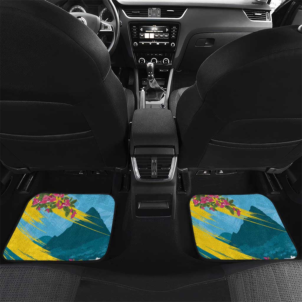 Saint Lucia Car Mats Tropical Vibes