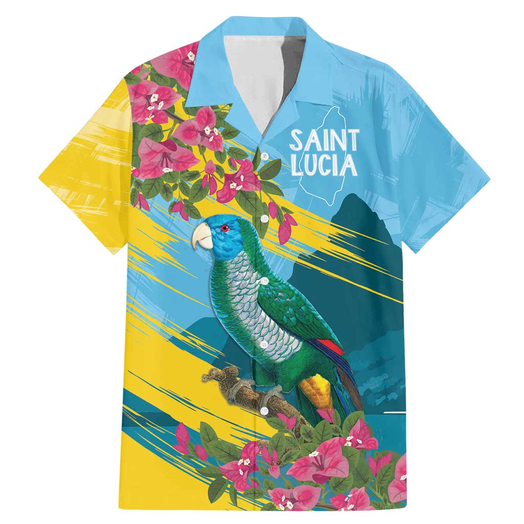 Saint Lucia Family Matching Mermaid Dress and Hawaiian Shirt Tropical Vibes