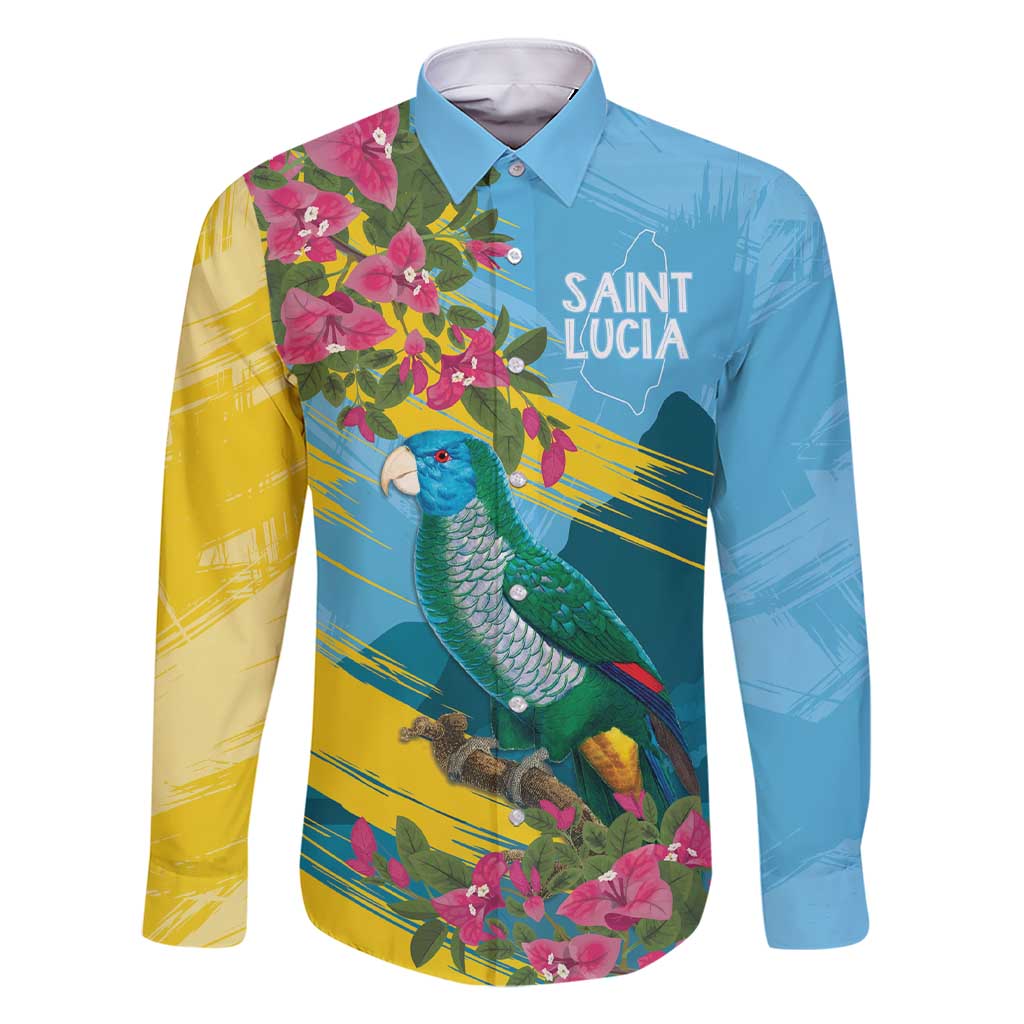 Saint Lucia Family Matching Short Sleeve Bodycon Dress and Hawaiian Shirt Tropical Vibes