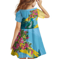 Saint Lucia Family Matching Summer Maxi Dress and Hawaiian Shirt Tropical Vibes