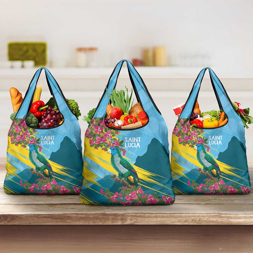 Saint Lucia Grocery Bag Tropical Vibes