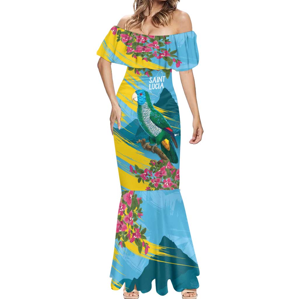 Saint Lucia Mermaid Dress Tropical Vibes