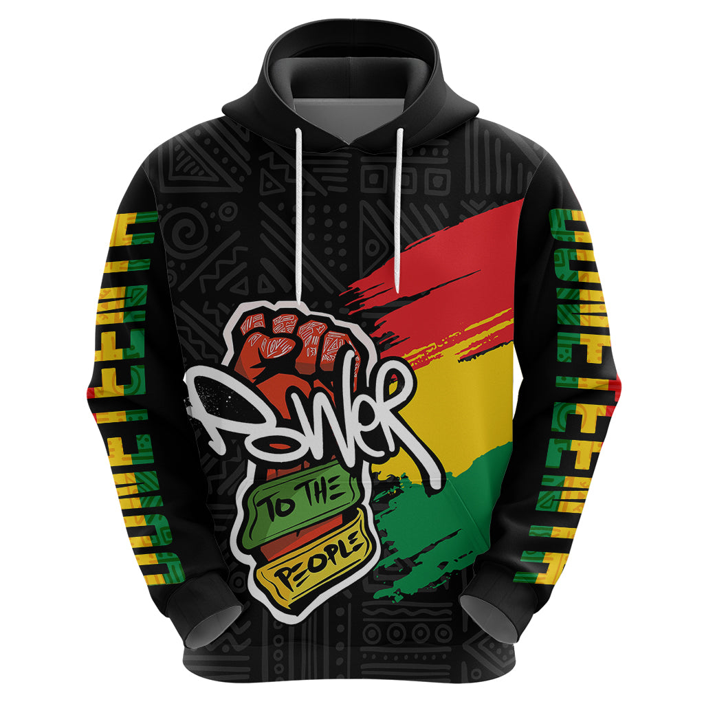 Juneteenth Hoodie Power To The People - Wonder Print Shop