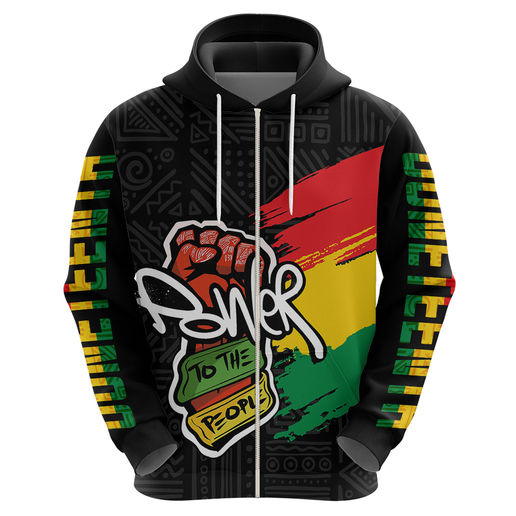 Juneteenth Hoodie Power To The People - Wonder Print Shop