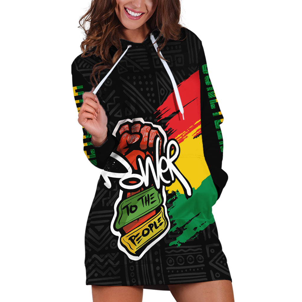 Juneteenth Hoodie Dress Power To The People - Wonder Print Shop