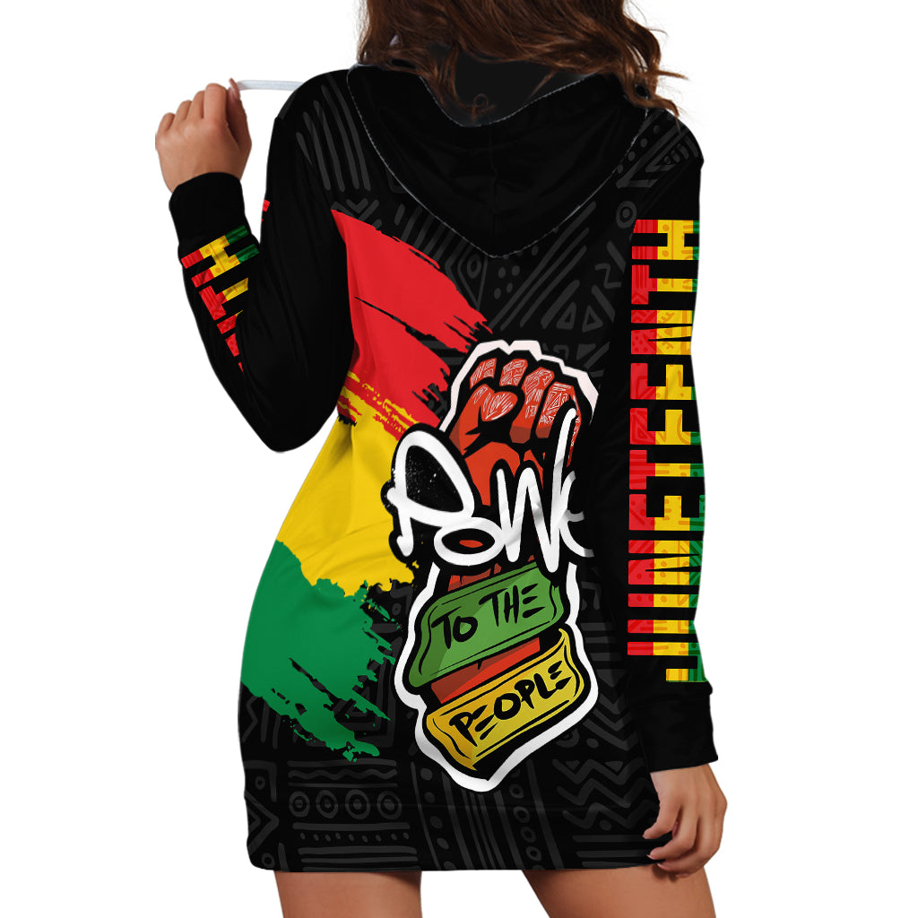 Juneteenth Hoodie Dress Power To The People - Wonder Print Shop