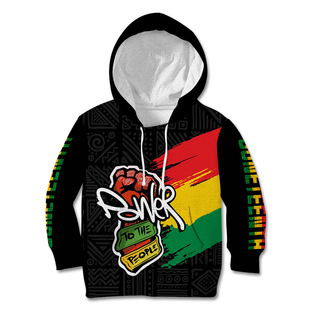 Juneteenth Kid Hoodie Power To The People - Wonder Print Shop