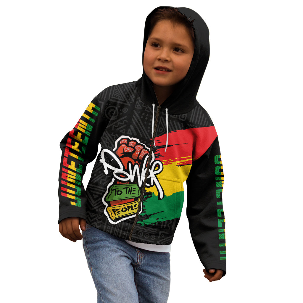 Juneteenth Kid Hoodie Power To The People - Wonder Print Shop
