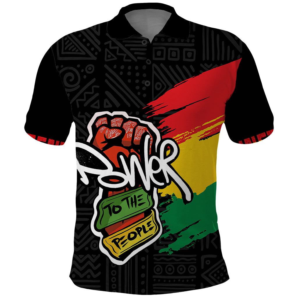 Juneteenth Polo Shirt Power To The People - Wonder Print Shop