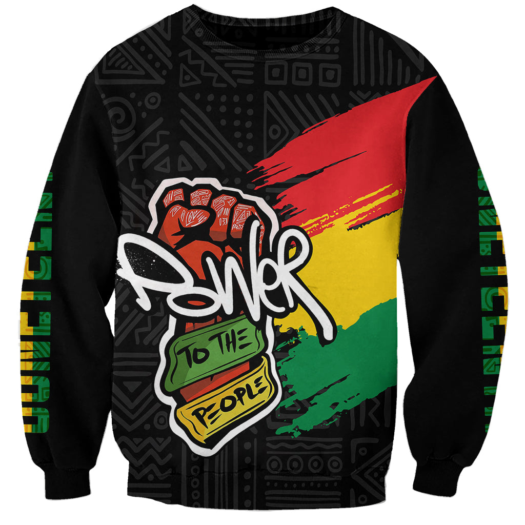 Juneteenth Sweatshirt Power To The People - Wonder Print Shop