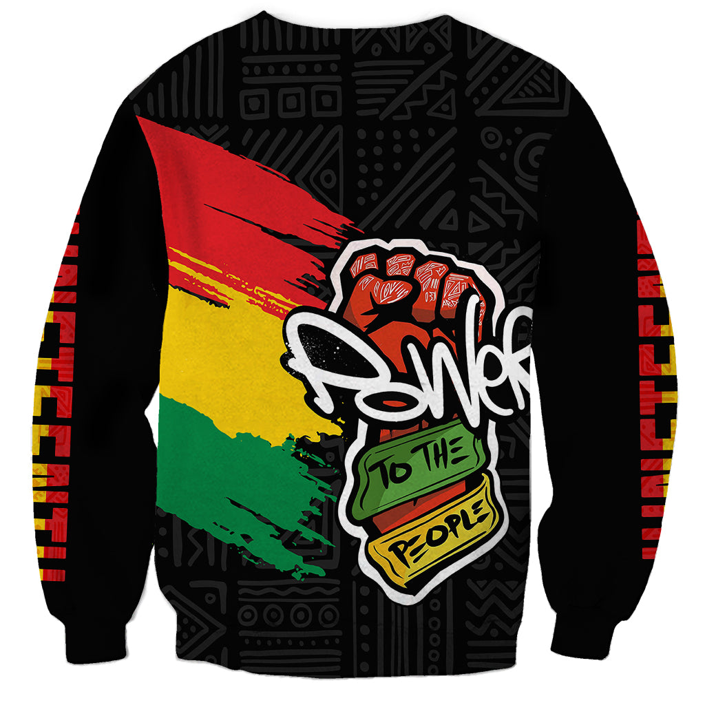 Juneteenth Sweatshirt Power To The People - Wonder Print Shop