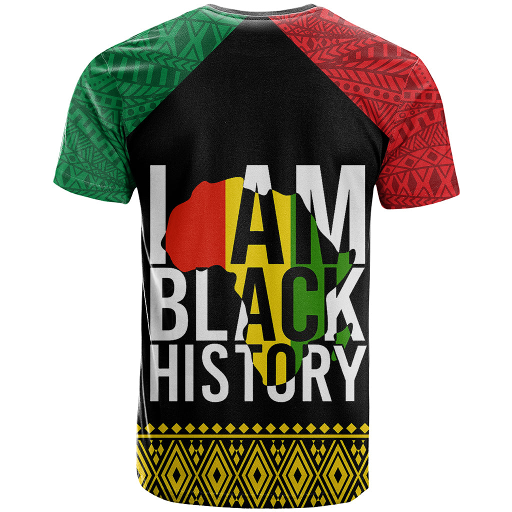Juneteenth T Shirt Mix African Pattern I Am Black History - Wonder Print Shop