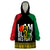 Juneteenth Wearable Blanket Hoodie Mix African Pattern - I Am Black History - Wonder Print Shop