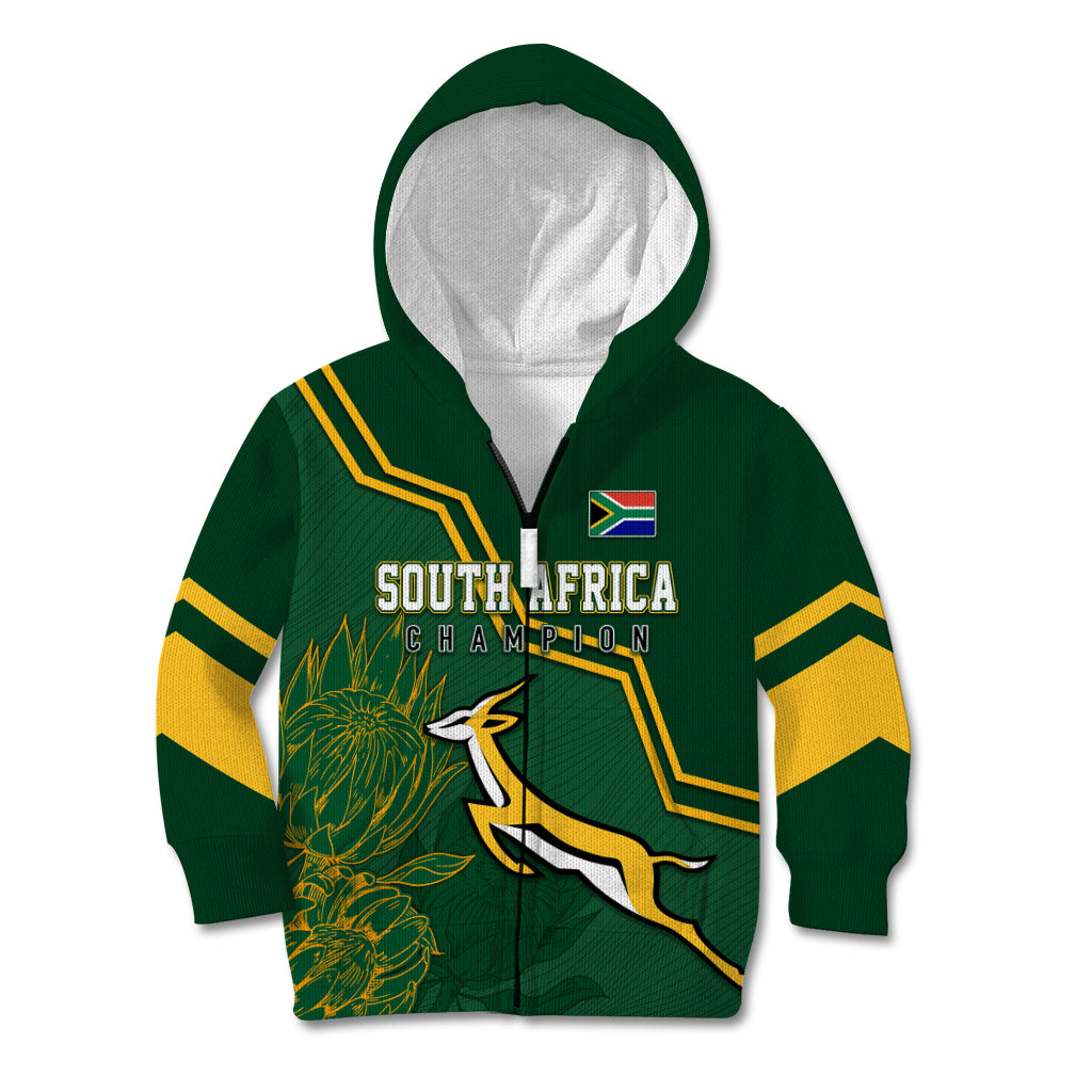 South Africa Rugby 2023 Kid Hoodie Champions GO Bokke - Wonder Print Shop