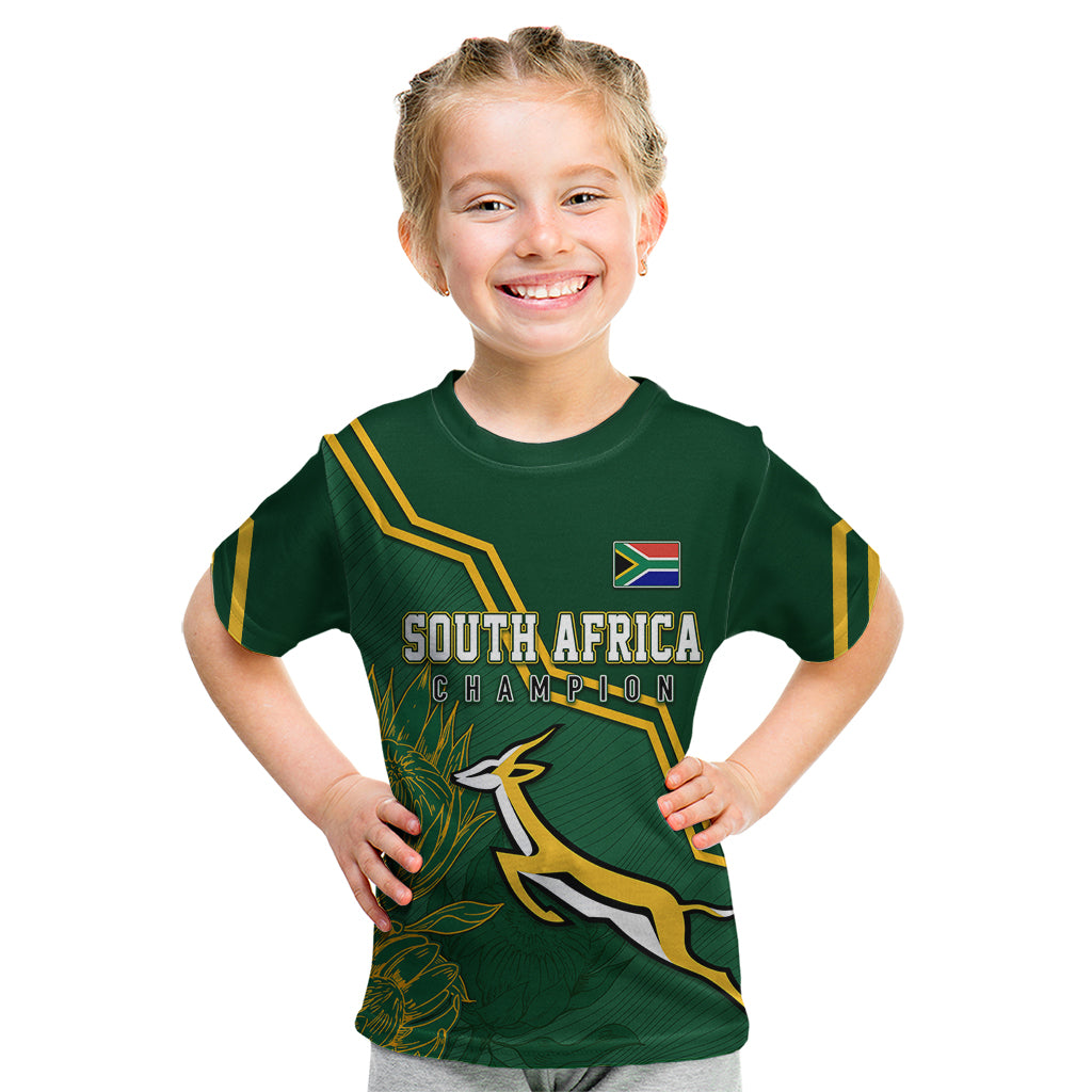 South Africa Rugby 2023 Kid T Shirt Champions GO Bokke - Wonder Print Shop