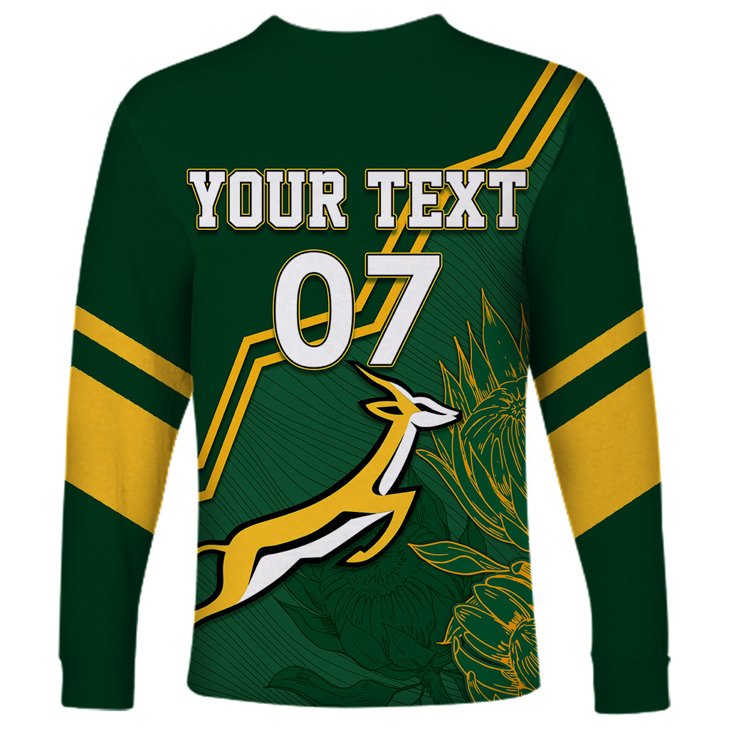 South Africa Rugby 2023 Long Sleeve Shirt Champions GO Bokke - Wonder Print Shop