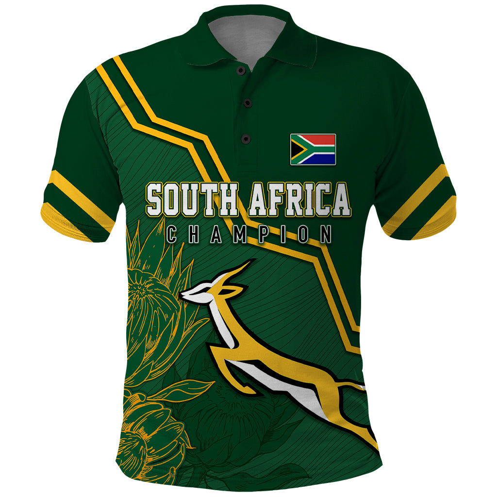 South Africa Rugby 2023 Polo Shirt Champions GO Bokke - Wonder Print Shop