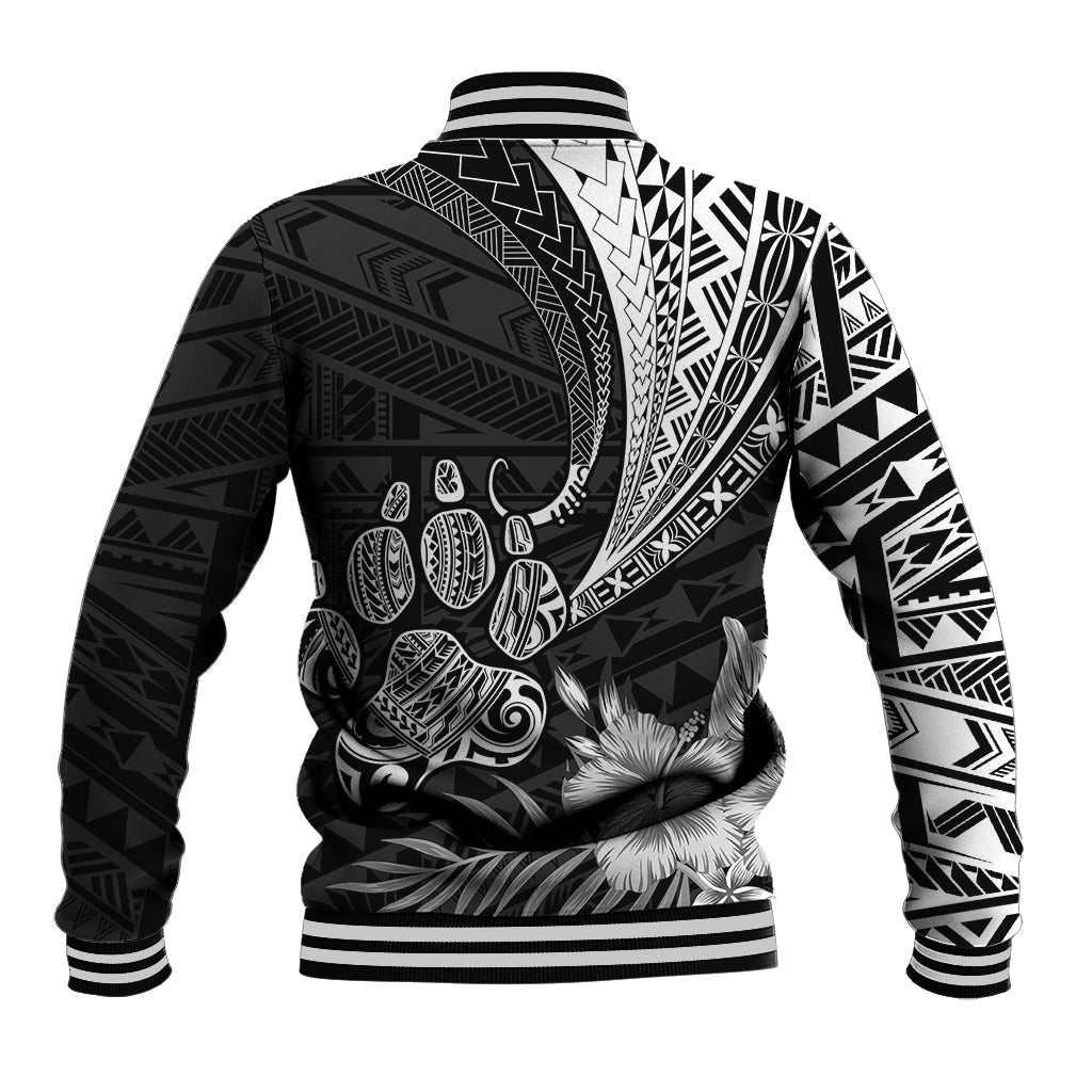 Personalised Polynesian Baseball Jacket Bulldog With Polynesian Patterns LT7 - Wonder Print Shop