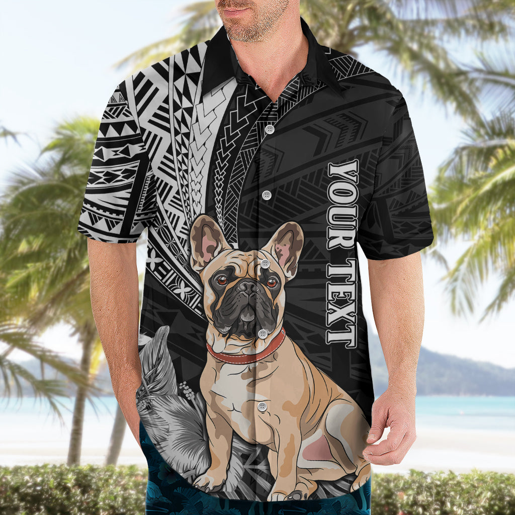 Personalised Polynesian Hawaiian Shirt Bulldog With Polynesian Patterns - Wonder Print Shop