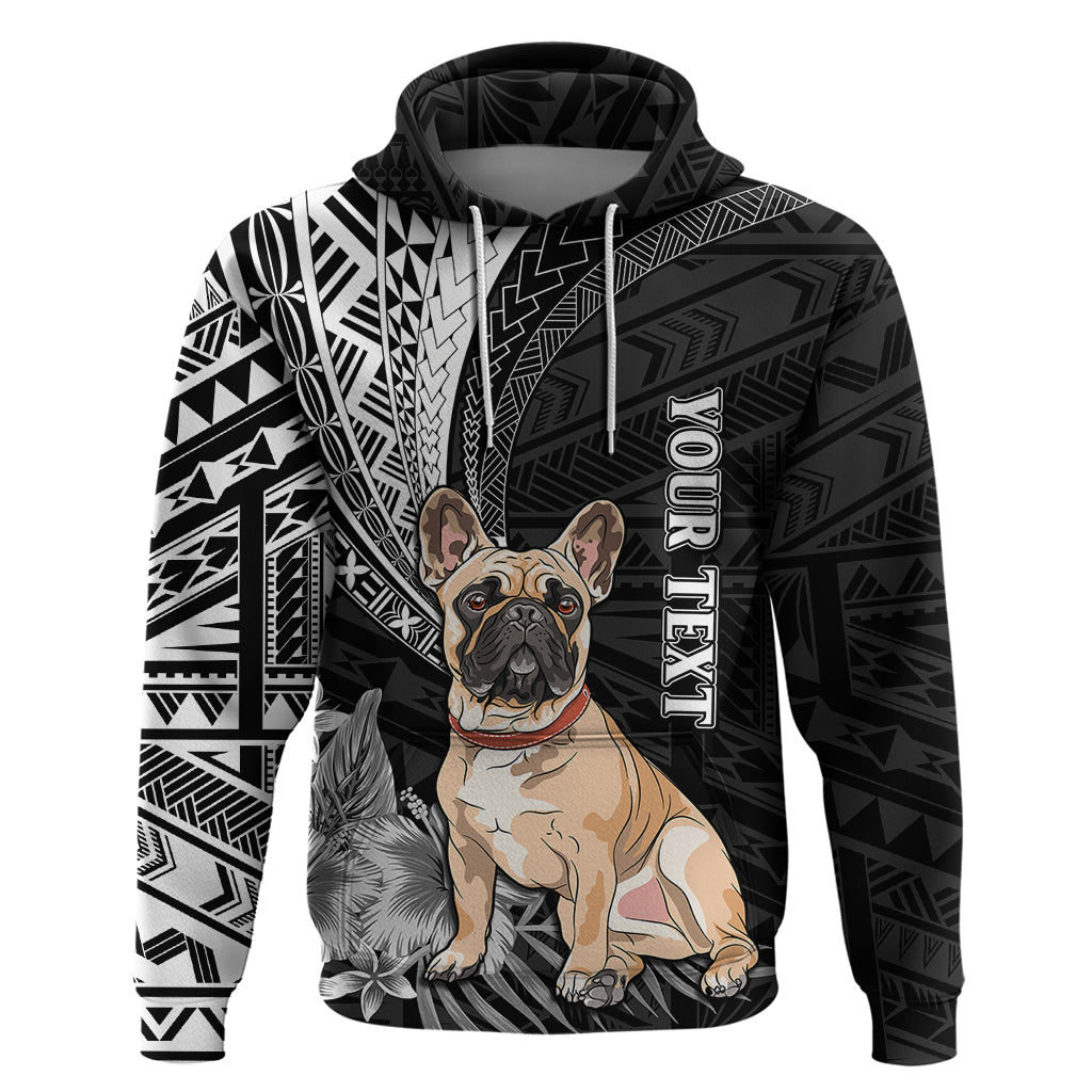 Personalised Polynesian Hoodie Bulldog With Polynesian Patterns - Wonder Print Shop