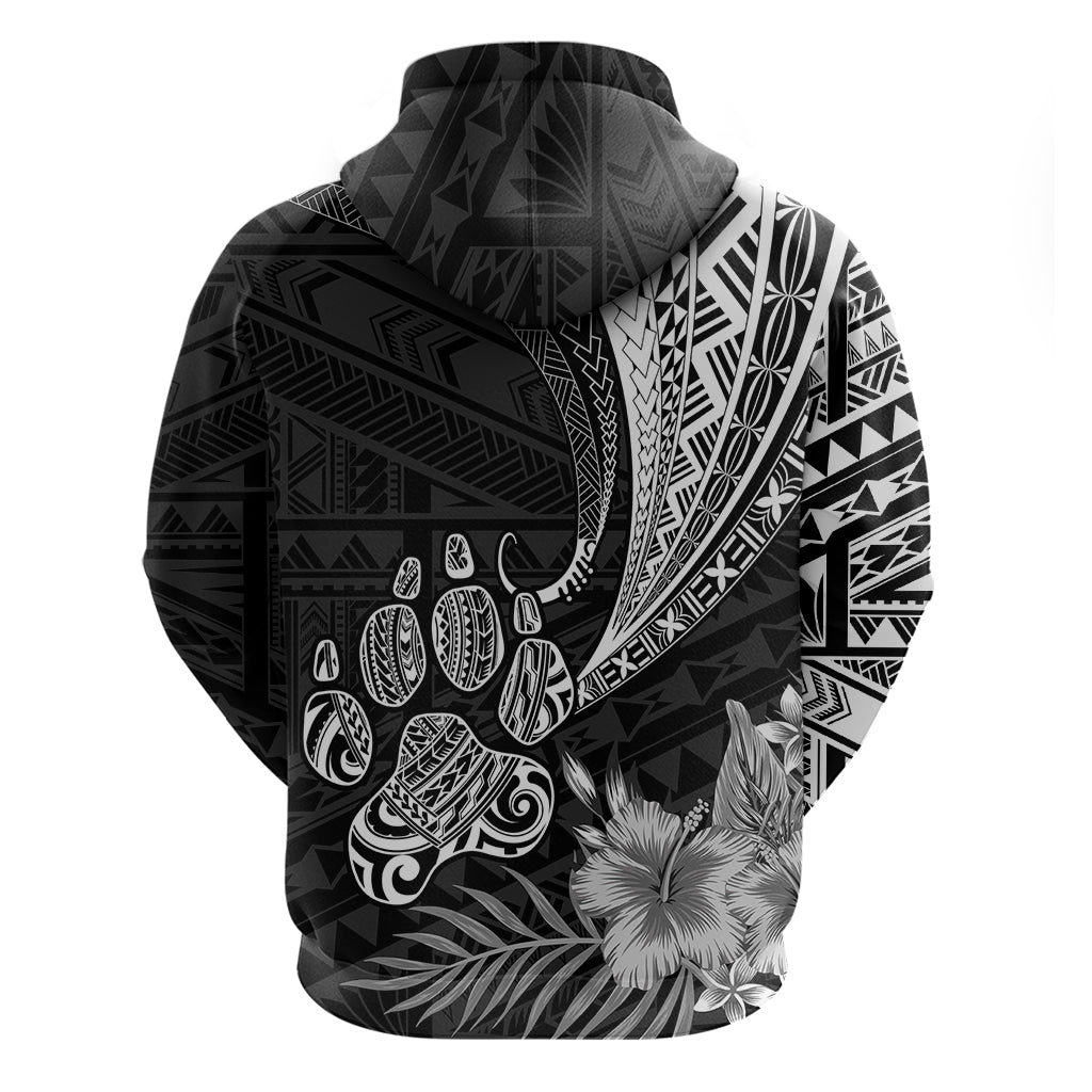 Personalised Polynesian Hoodie Bulldog With Polynesian Patterns - Wonder Print Shop