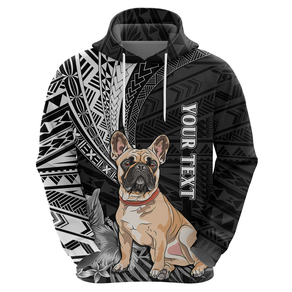 Personalised Polynesian Hoodie Bulldog With Polynesian Patterns - Wonder Print Shop