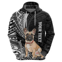 Personalised Polynesian Hoodie Bulldog With Polynesian Patterns - Wonder Print Shop