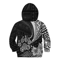 Personalised Polynesian Kid Hoodie Bulldog With Polynesian Patterns - Wonder Print Shop