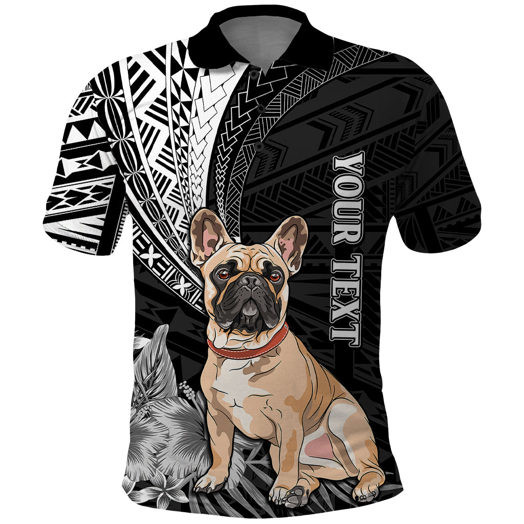 Personalised Polynesian Polo Shirt Bulldog With Polynesian Patterns - Wonder Print Shop