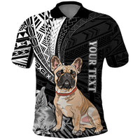 Personalised Polynesian Polo Shirt Bulldog With Polynesian Patterns - Wonder Print Shop