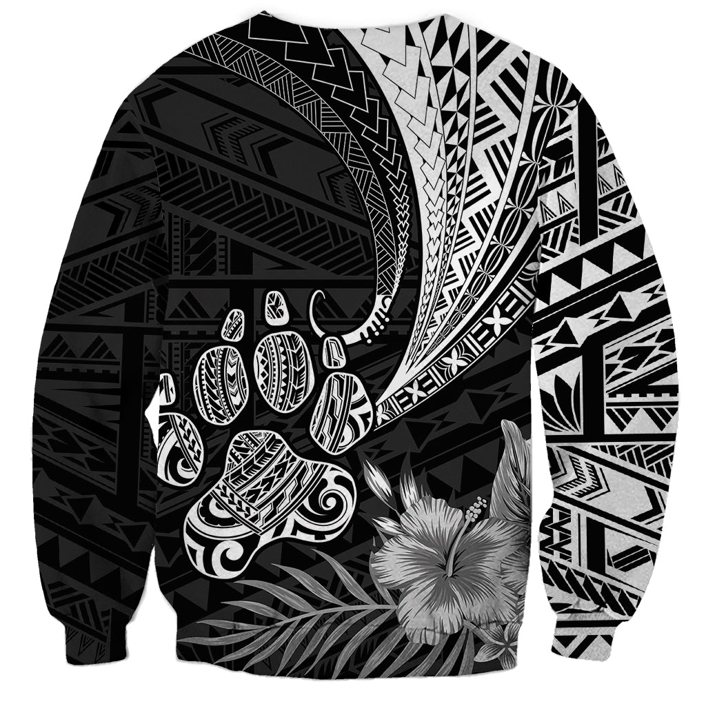 Personalised Polynesian Sweatshirt Bulldog With Polynesian Patterns - Wonder Print Shop