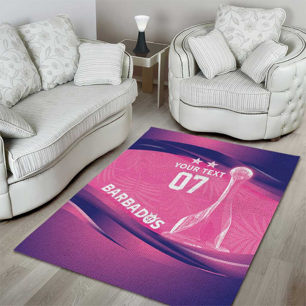 Barbados Cricket Custom Area Rug Royal Champions - Tropical Vibes - Wonder Print Shop