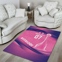 Barbados Cricket Custom Area Rug Royal Champions - Tropical Vibes - Wonder Print Shop