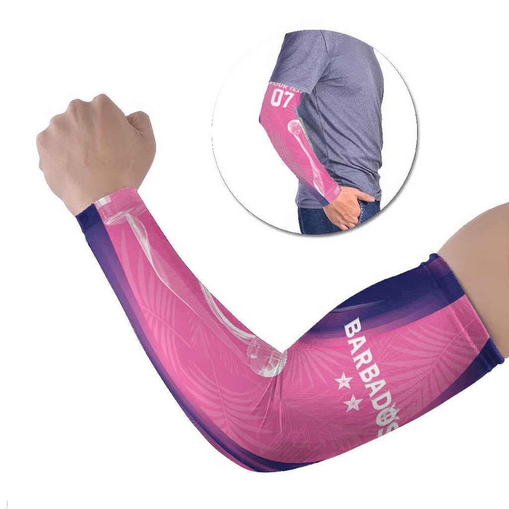 Barbados Cricket Custom Arm Sleeves Royal Champions - Tropical Vibes - Wonder Print Shop