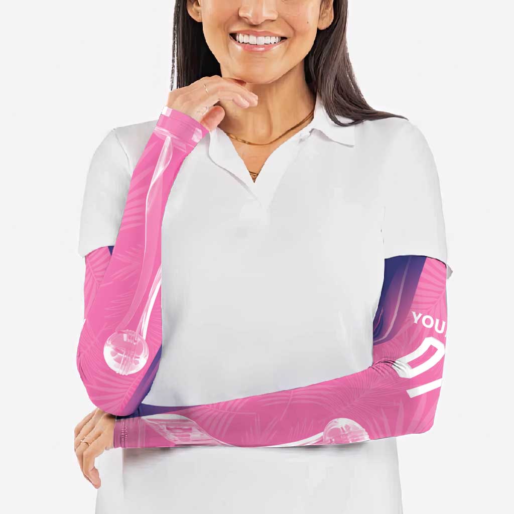 Barbados Cricket Custom Arm Sleeves Royal Champions - Tropical Vibes - Wonder Print Shop