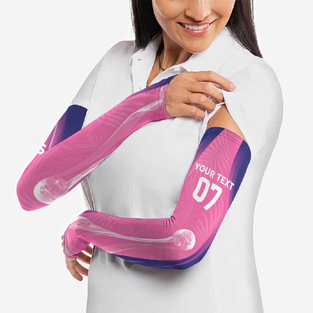 Barbados Cricket Custom Arm Sleeves Royal Champions - Tropical Vibes - Wonder Print Shop