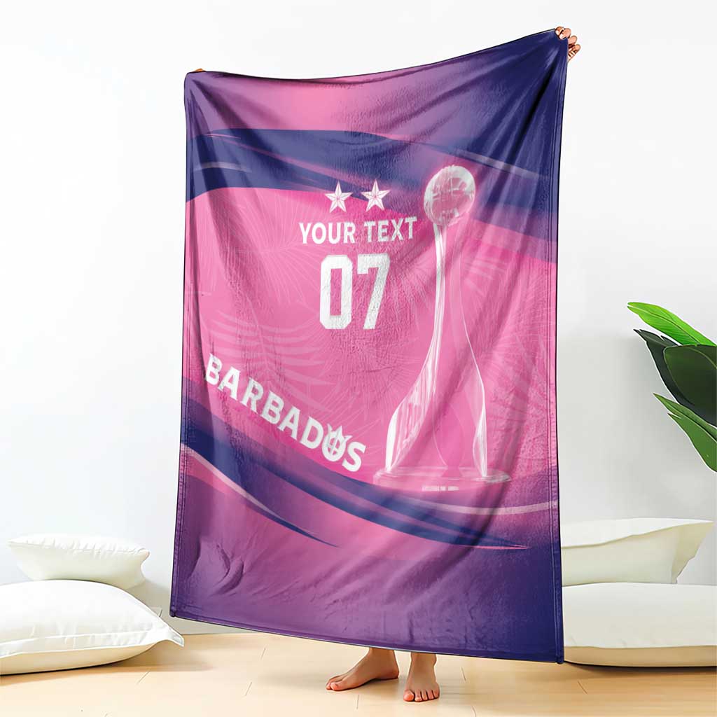 Barbados Cricket Custom Blanket Royal Champions - Tropical Vibes - Wonder Print Shop