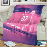 Barbados Cricket Custom Blanket Royal Champions - Tropical Vibes - Wonder Print Shop