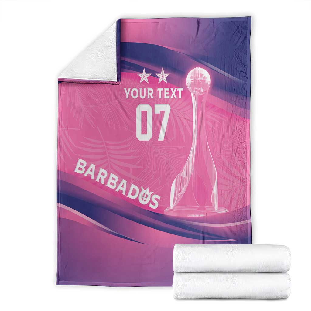 Barbados Cricket Custom Blanket Royal Champions - Tropical Vibes - Wonder Print Shop