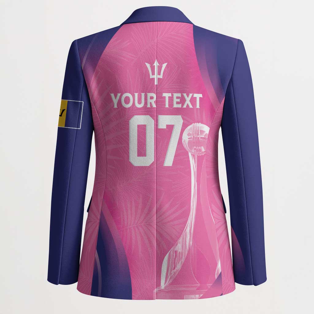 Barbados Cricket Custom Blazer Royal Champions - Tropical Vibes - Wonder Print Shop