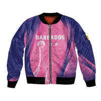 Barbados Cricket Custom Bomber Jacket Royal Champions - Tropical Vibes - Wonder Print Shop