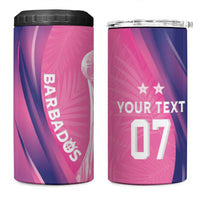Barbados Cricket Custom 4 in 1 Can Cooler Tumbler Royal Champions - Tropical Vibes - Wonder Print Shop