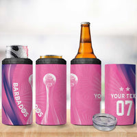 Barbados Cricket Custom 4 in 1 Can Cooler Tumbler Royal Champions - Tropical Vibes - Wonder Print Shop
