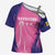 Barbados Cricket Custom Cross Shoulder Shirt Royal Champions - Tropical Vibes - Wonder Print Shop