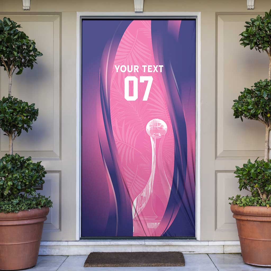 Barbados Cricket Custom Door Cover Royal Champions - Tropical Vibes - Wonder Print Shop