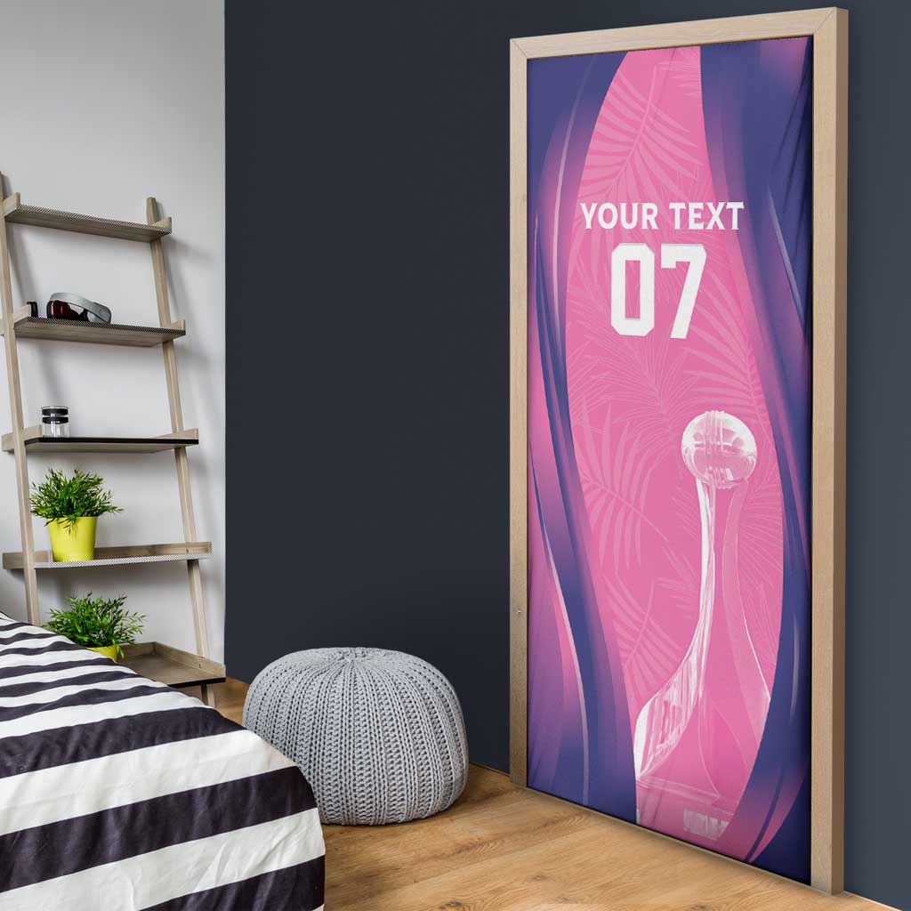 Barbados Cricket Custom Door Cover Royal Champions - Tropical Vibes - Wonder Print Shop