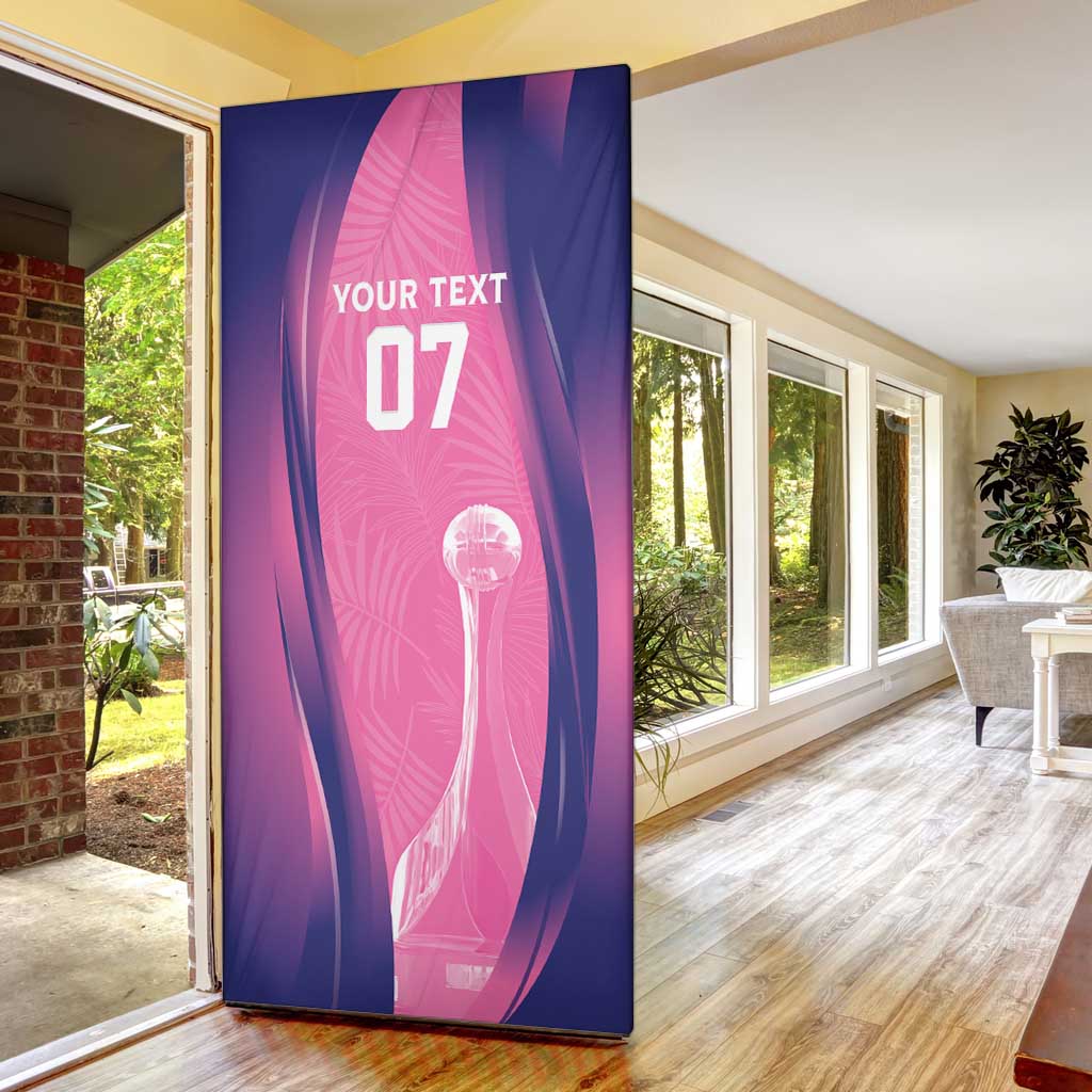 Barbados Cricket Custom Door Cover Royal Champions - Tropical Vibes - Wonder Print Shop