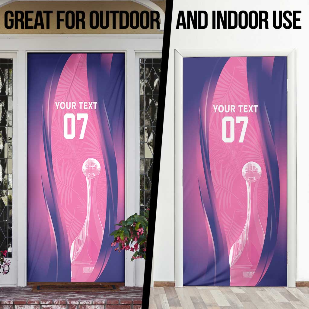 Barbados Cricket Custom Door Cover Royal Champions - Tropical Vibes - Wonder Print Shop