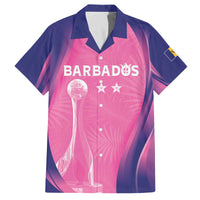 Barbados Cricket Custom Family Matching Off The Shoulder Long Sleeve Dress and Hawaiian Shirt Royal Champions - Tropical Vibes - Wonder Print Shop