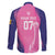 Barbados Cricket Custom Family Matching Off The Shoulder Long Sleeve Dress and Hawaiian Shirt Royal Champions - Tropical Vibes - Wonder Print Shop